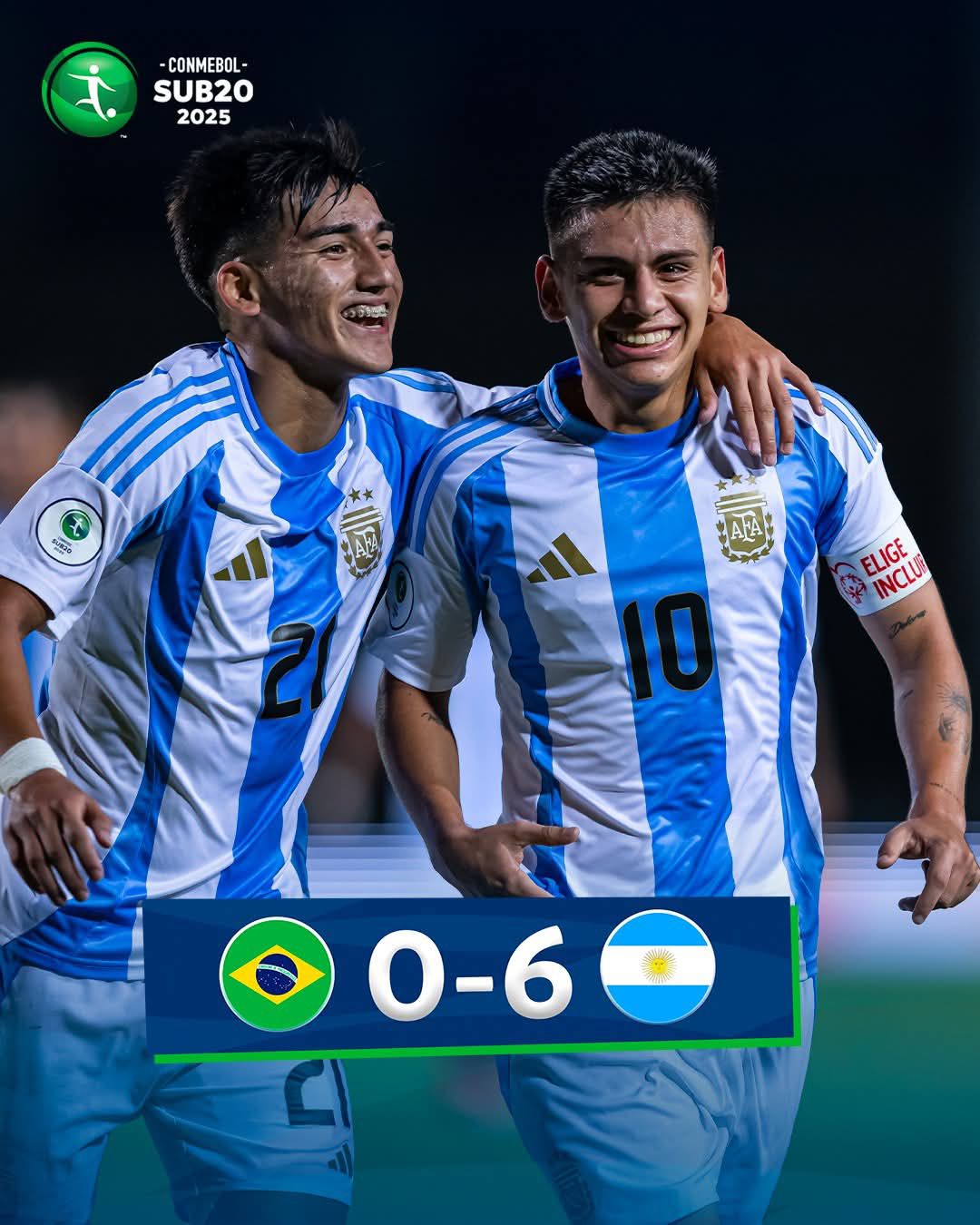 Arranco el sudamericano sub 20 con una gran goleada!