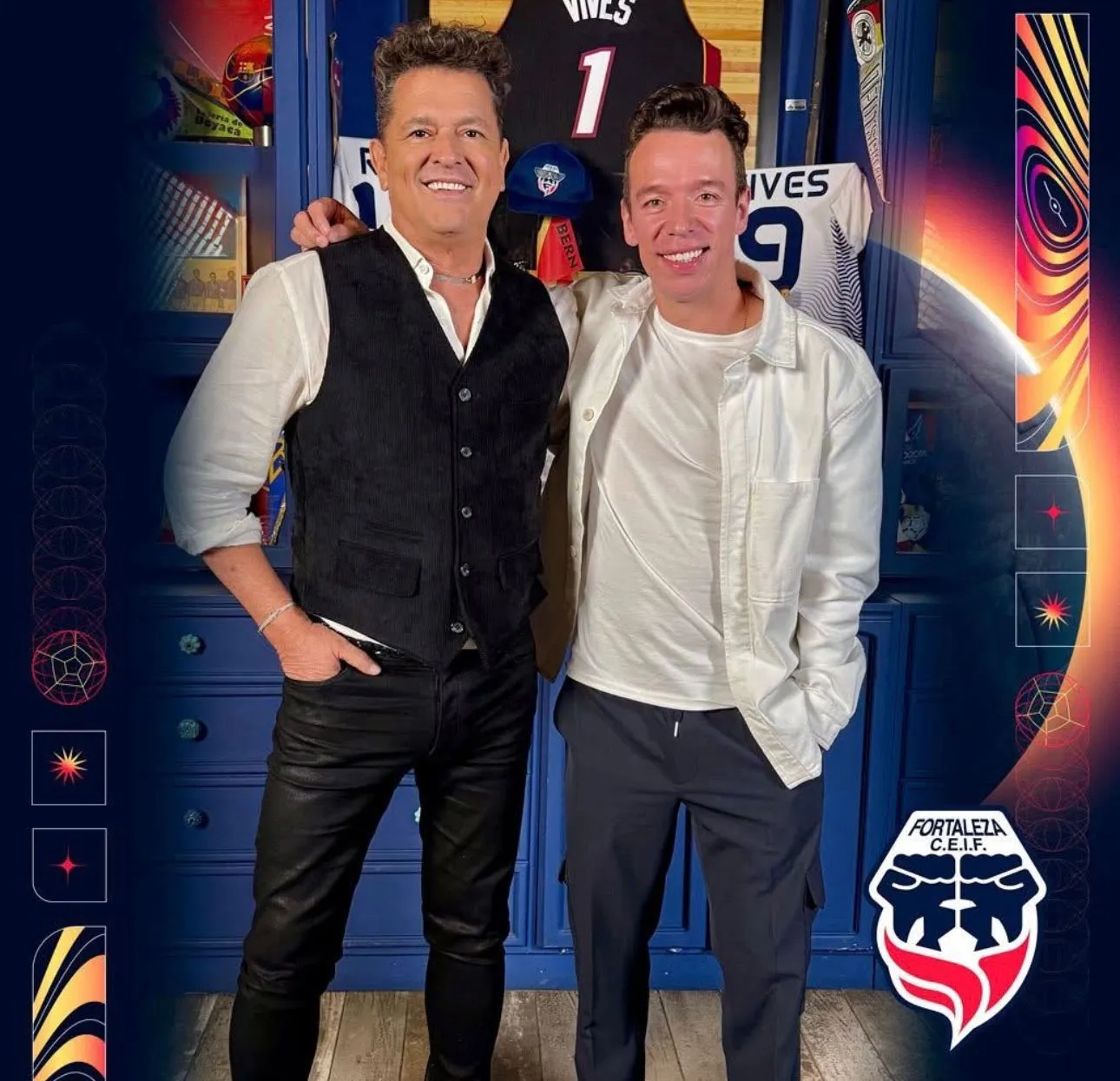 El cantante Carlos Vives y el ciclista Rigoberto Uran son nuevos socios del Club Fortaleza.